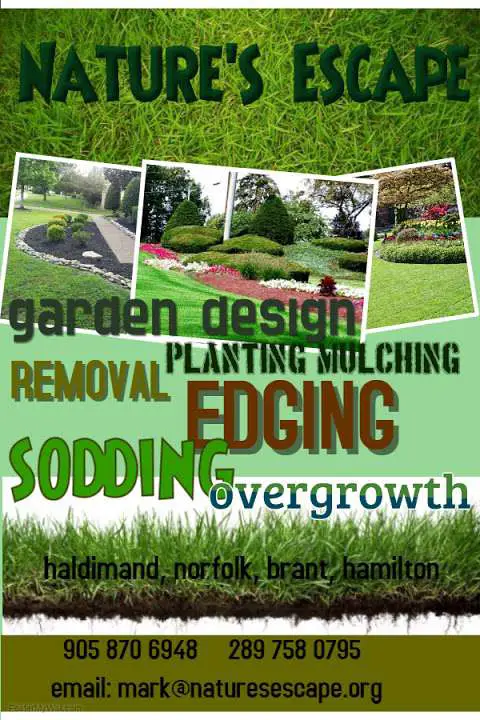 Nature's Escape - Landscape design and yard maintenance, tree services, sodding